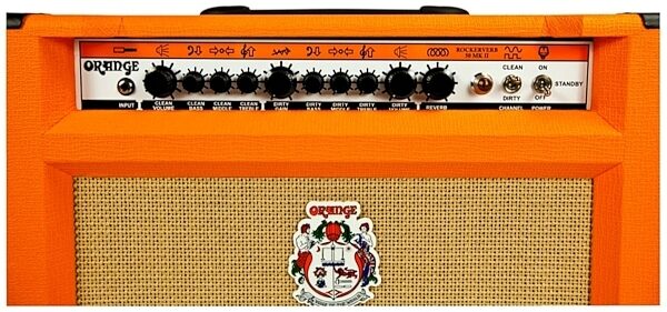 open zoom image for Orange RK50TCMKII112 Rockerverb 50 MKII Guitar Combo Amplifier (50 Watts, 1x12"), Control Panel