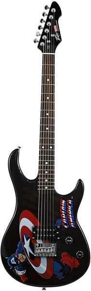 open zoom image for Peavey Marvel Captain America Rockmaster Electric Guitar, Main