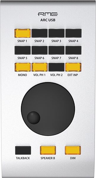 open zoom image for RME ARC USB Remote Control for RME Audio Interfaces, Silver, Action Position Back