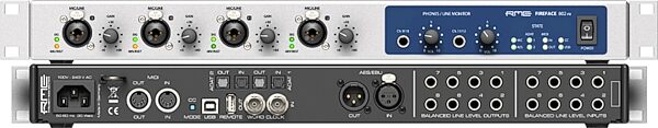 open zoom image for RME Fireface 802 FS USB Audio Interface, Silver, Action Position Back