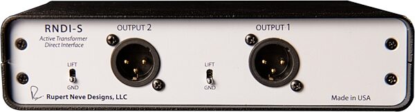 open zoom image for Rupert Neve Designs RNDI-S Stereo Active Transformer DI Box, New, Main Back