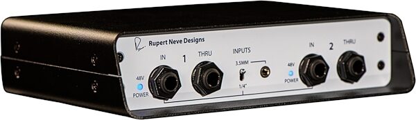 open zoom image for Rupert Neve Designs RNDI-S Stereo Active Transformer DI Box, New, Angled Front