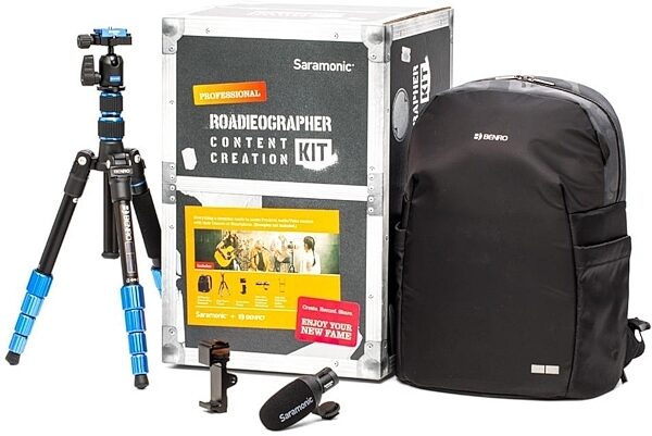 open zoom image for Saramonic Roadieographer Pro Content Creation Kit, New, Action Position Back