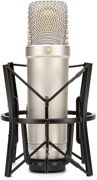 open zoom image for Rode NT1-A Studio Condenser Microphone, Front with Shock Mount