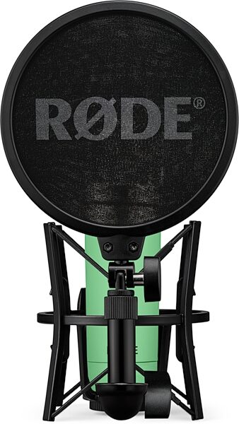 open zoom image for Rode NT1 Signature Series Studio Condenser Microphone, Green, Pop Filter