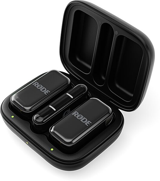 open zoom image for Rode Wireless Micro USB-C Compact Wireless Microphone System, Black, Case-Open