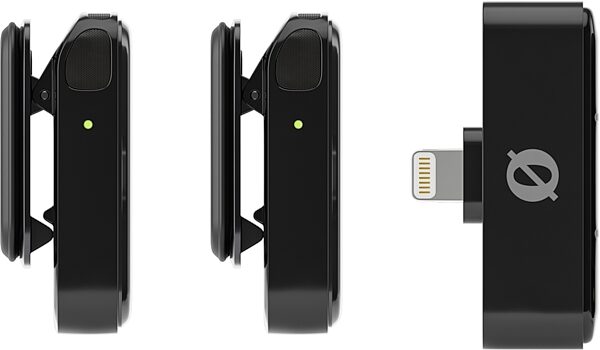 open zoom image for Rode Wireless Micro Compact Wireless Microphone System, Lightning Connector, Black, Open Box (Very Good), Side