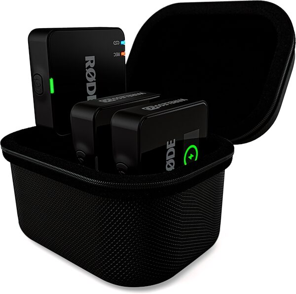 open zoom image for Rode Charge Case Plus for Wireless GO III, Open Box (Like New), Action Position Back