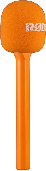 open zoom image for Rode Interview GO Handheld Adapter for Rode Wireless Range, Orange, Action Position Back