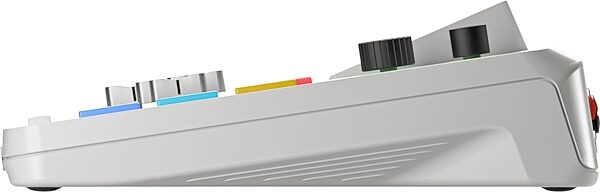 open zoom image for Rode RODECaster Duo Compact Audio Studio, White, Action Position Back