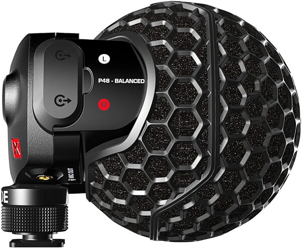 open zoom image for Rode SVMX Stereo Video Mic-X Broadcast Stereo Microphone, Action Position Back