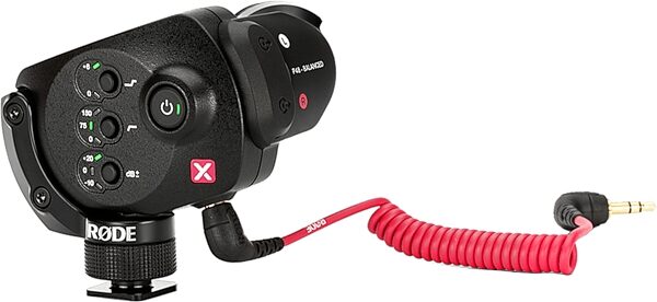 open zoom image for Rode SVMX Stereo Video Mic-X Broadcast Stereo Microphone, Action Position Back