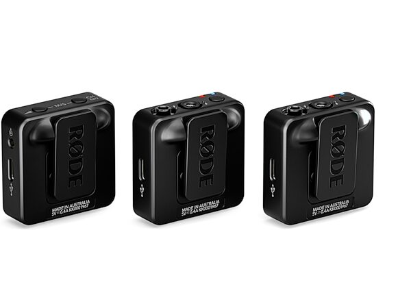open zoom image for Rode Wireless GO III Compact Wireless Microphone System, Black, Action Position Back