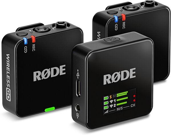 open zoom image for Rode Wireless GO III Compact Wireless Microphone System, Black, Action Position Back
