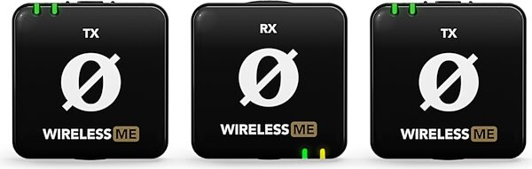 open zoom image for Rode Wireless ME Dual Microphone System, Black, Action Position Front