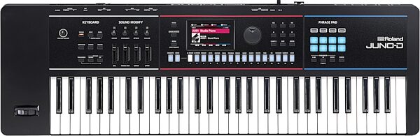 open zoom image for Roland JUNO-D6 Keyboard Synthesizer, 61-Key, New, Action Position Back