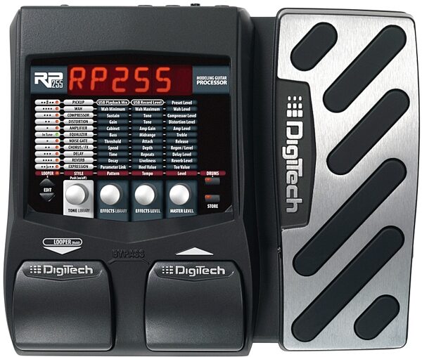 open zoom image for DigiTech RP255 Guitar Multi-Effects Pedal, Top