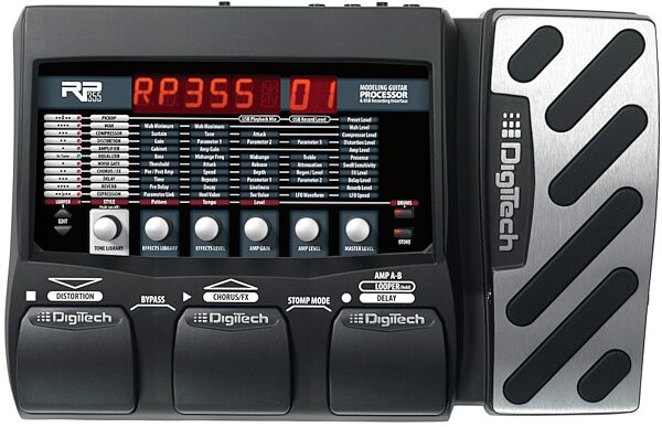 open zoom image for DigiTech RP355 Guitar Multi-Effects Pedal, Top