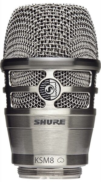 open zoom image for Shure KSM8 Microphone Capsule Head for Shure Wireless Handheld Transmitters, Nickel, RPW170, Main