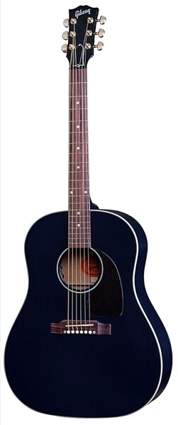 open zoom image for Gibson Limited Edition J45 Standard Acoustic-Electric Guitar, Gold Hardware (with Case), Navy Blue