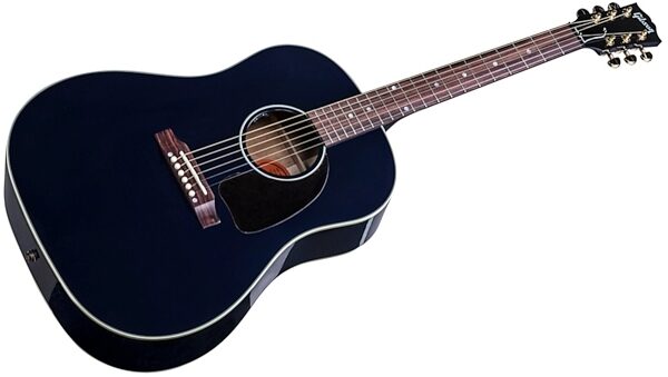 open zoom image for Gibson Limited Edition J45 Standard Acoustic-Electric Guitar, Gold Hardware (with Case), Navy Blue - Closeup