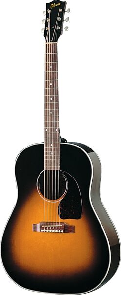 open zoom image for Gibson J45 Rosewood Round Shoulder Dreadnought Acoustic-Electric Guitar (with Case), Vintage Sunburst