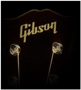 open zoom image for Gibson J-45 Standard Acoustic-Electric Guitar (with Case), Gibson Logo