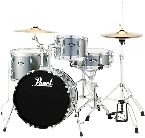 open zoom image for Pearl RS584C Roadshow Complete Bop Drum Kit, 4-Piece, Charcoal Metal, Charcoal Metal