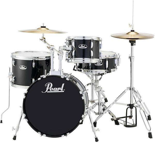 open zoom image for Pearl RS584C Roadshow Complete Bop Drum Kit, 4-Piece, Black, Black