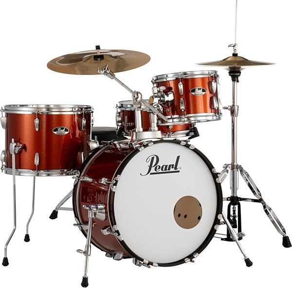 open zoom image for Pearl RS584C Roadshow Complete Bop Drum Kit, 4-Piece, Burnt Orange, Action Position Back