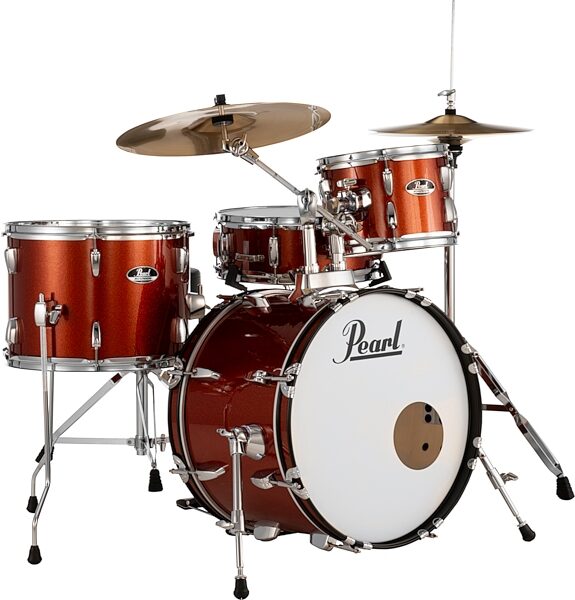 open zoom image for Pearl RS584C Roadshow Complete Bop Drum Kit, 4-Piece, Burnt Orange, Action Position Back