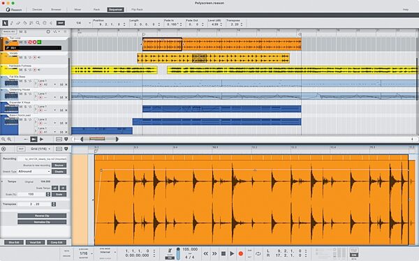open zoom image for Reason Studios Reason 13 Software, Digital Download, Action Position Back