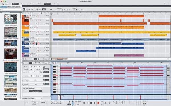 open zoom image for Reason Studios Reason 13 Software, Digital Download, Action Position Back