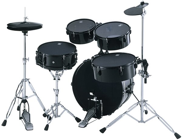 open zoom image for Pearl Rhythm Traveler 5-Piece Portable Drum Kit, With Mesh Heads On