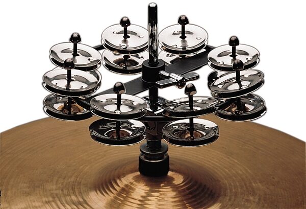 open zoom image for Rhythm Tech RT7402 Double Hat Trick Hi-Hat Mount Tambourine, Main
