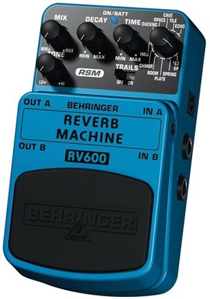 open zoom image for Behringer RV600 Reverb Machine Pedal, Right