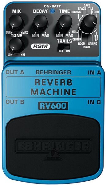 open zoom image for Behringer RV600 Reverb Machine Pedal, Main