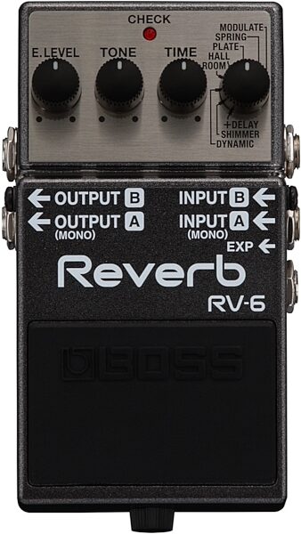 open zoom image for Boss RV-6 Digital Reverb Pedal, New, Main