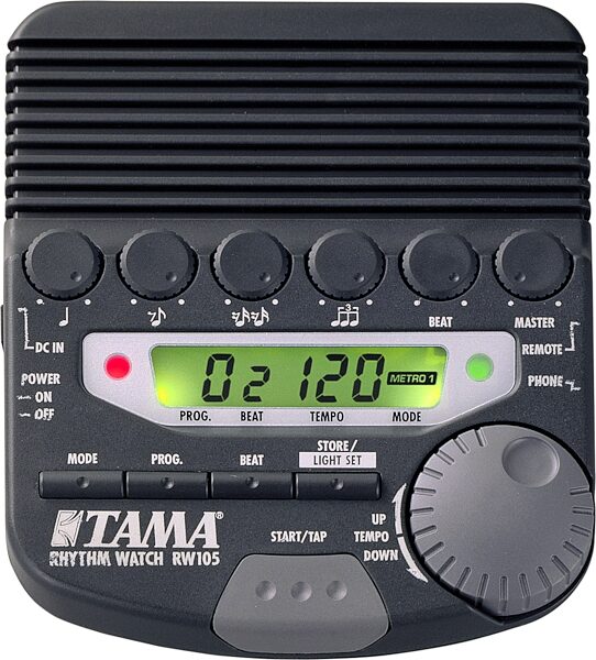 open zoom image for Tama RW105 Rhythm Watch Programmable Metronome, Backlight On