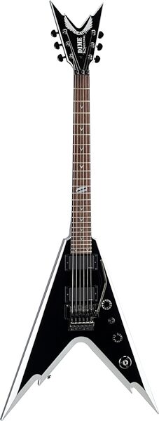 open zoom image for Dean V255 Razorback Electric Guitar (With Case), Silver and Black