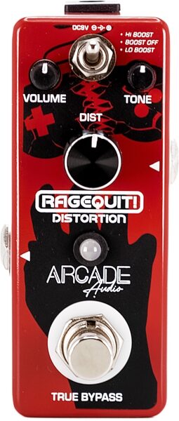 open zoom image for Arcade Audio RageQuit Distortion Pedal, New, Action Position Back