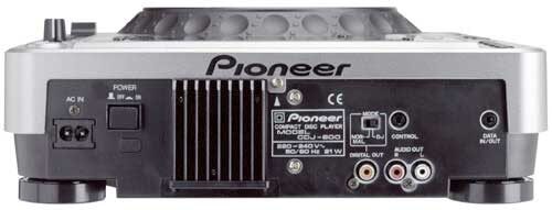 open zoom image for Pioneer CDJ800 Digital Vinyl Turntable CD Player, Rear
