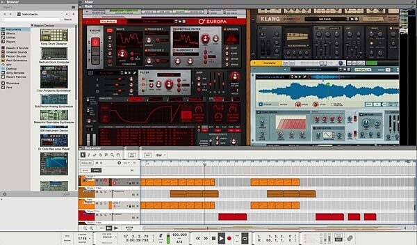 open zoom image for Propellerhead Reason 10 Music Production Software, Screenshot