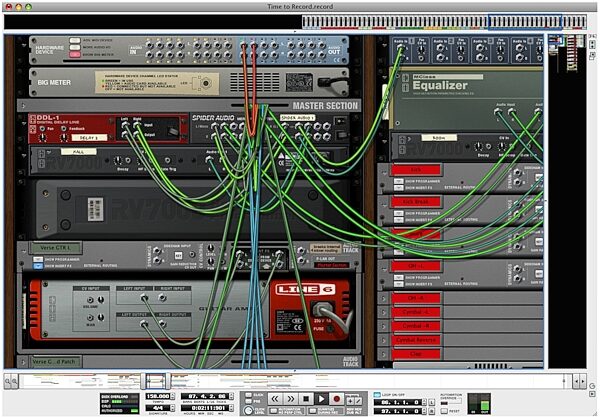 open zoom image for Propellerhead Record DAW Software (Mac and Windows), Screenshot - Backside