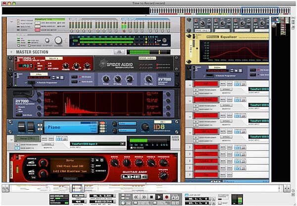 open zoom image for Propellerhead Record DAW Software (Mac and Windows), Screenshot - Rack