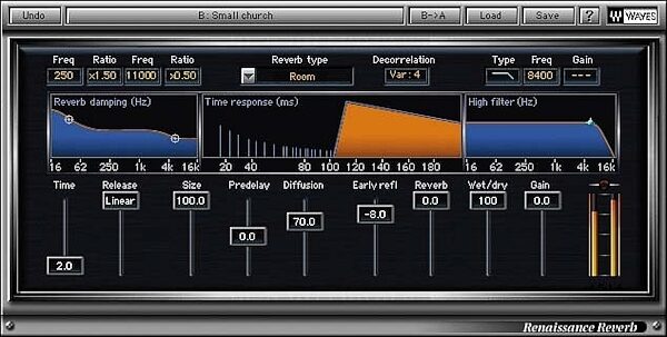 open zoom image for Waves Native Gold Bundle (Windows and Macintosh), Renaissance Reverb