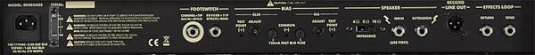 open zoom image for Egnater Renegade Guitar Amplifier Head (65 Watts), Rear Panel