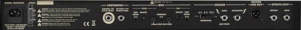 open zoom image for Egnater Renegade 410 All-Tube Guitar Combo Amplifier (65 Watts, 4x10"), Rear Panel