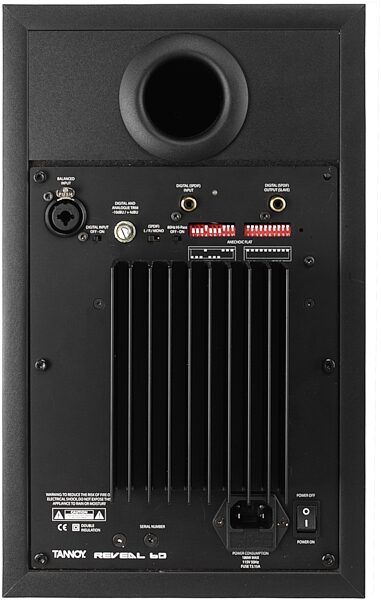 open zoom image for Tannoy Reveal6D Active 2-Way Studio Monitor, Rear