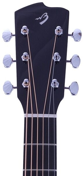 open zoom image for Breedlove Atlas Revival D/SMe Top Burst Dreadnought Acoustic-Electric Guitar, with Case, Headstock